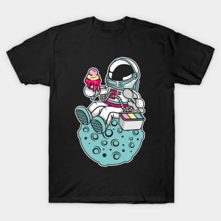 Astronaut Eating Ice Cream T-Shirt